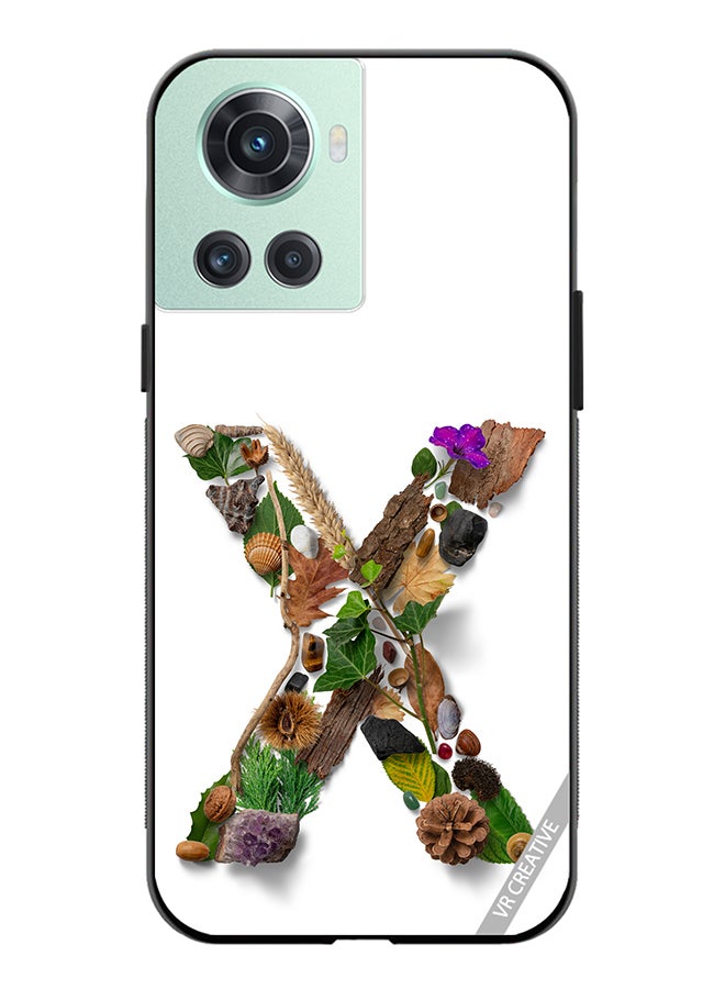 VR CREATIVE Protective Case Cover For OnePlus Ace Alphabet X Design Multicolour - Image 1