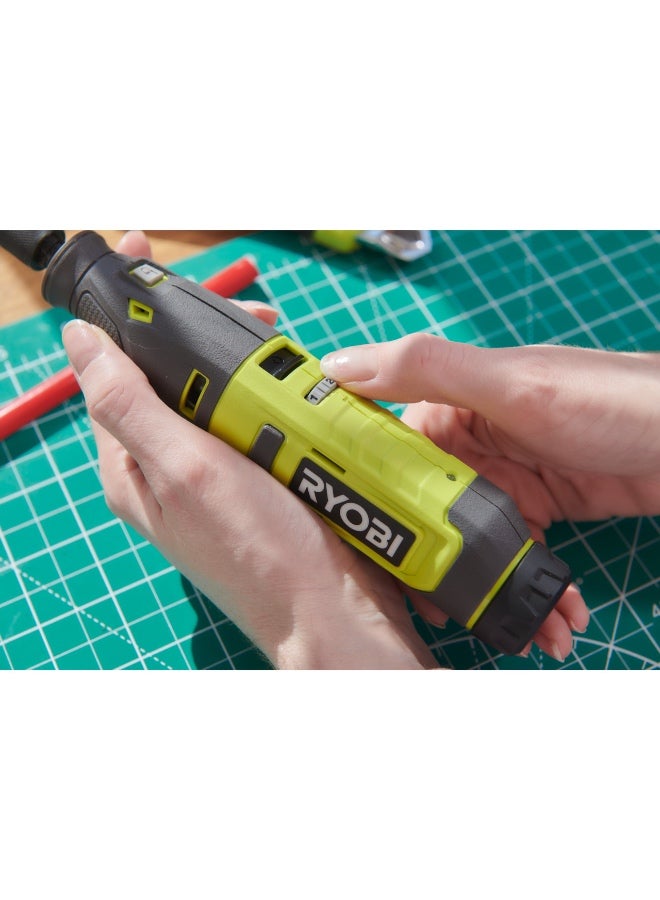 RYOBI Tools Ryobi 4V Usb Lithium Cordless Rotary Tool Starter Kit, 1 X 4V 2.0 Ah Battery, Usb C Charging Cable - Image 5