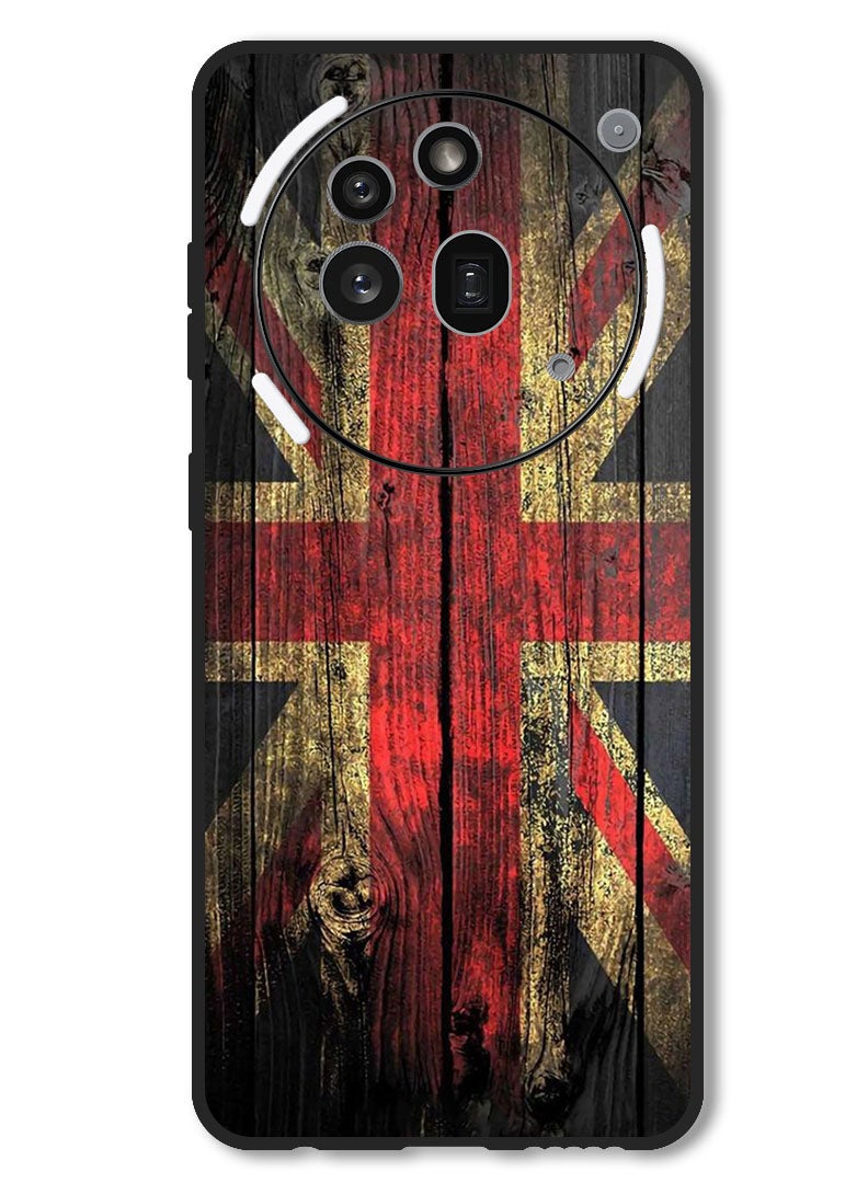 Theodor Case Compatible with Nothing Phone 3a Pro Protection Shockproof Bumper Cover Vintage wood - Image 1