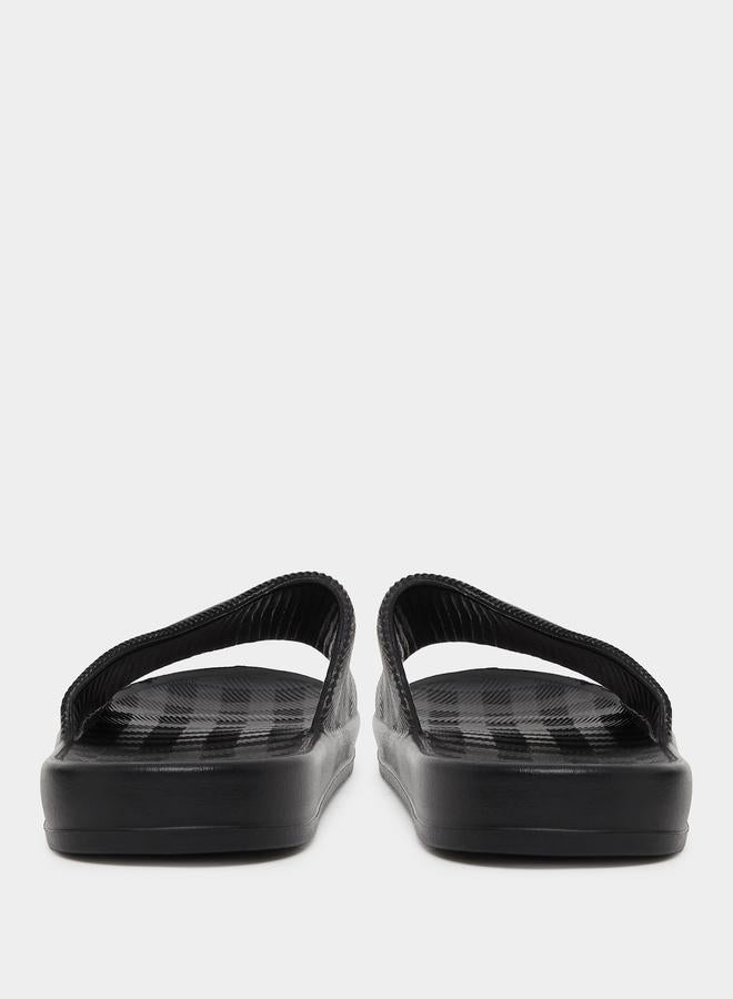 Styli Checked Slip-On Slides - Image 4