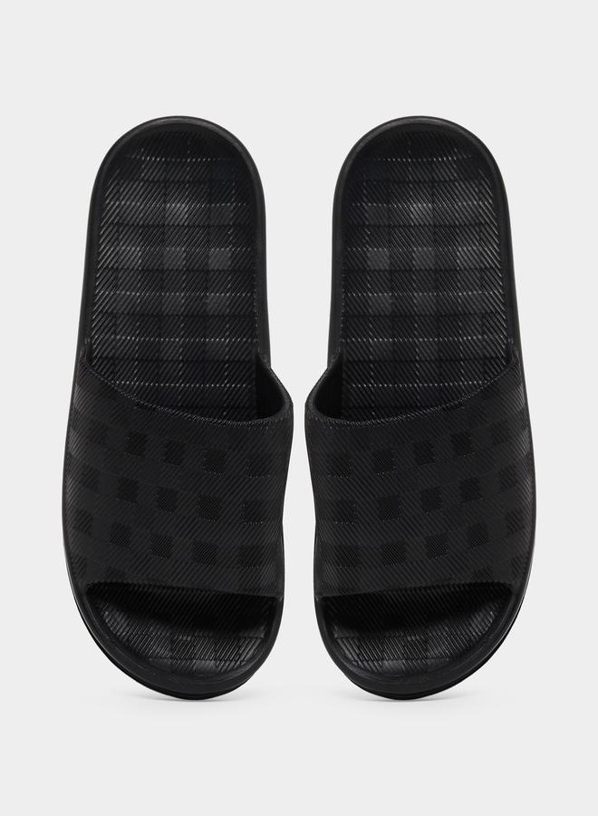Styli Checked Slip-On Slides - Image 5