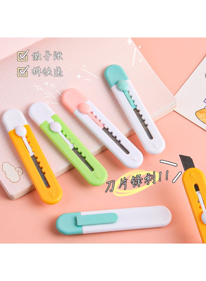 HELPS سكين فني محمول صغير قاطع ورق كرتوني لطيف فتاحة صناديق سريعة أدوات مكتبية للطلاب - Image 4