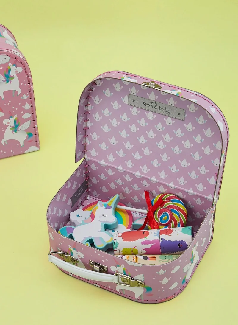 Sass & Belle 3 Pack Rainbow Unicorn Suitcase