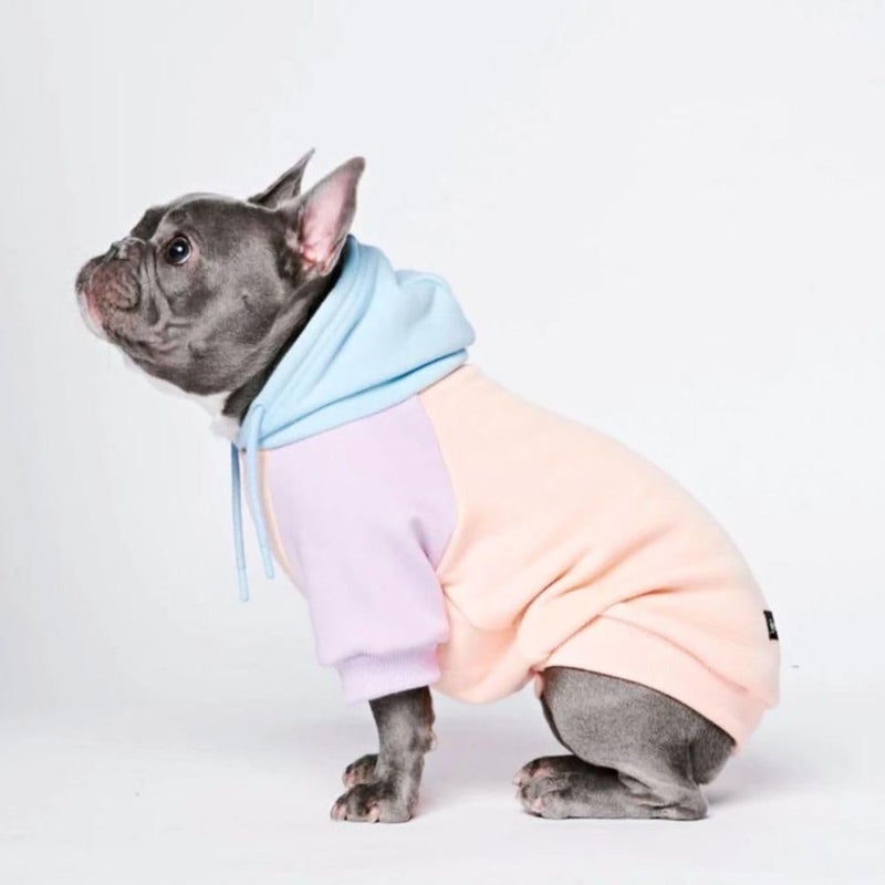 Spark Paws Dog Hoodie Premium Dog Sweater for Small Medium and Large Dogs Warm Outfits for French Bulldogs Pitbull Puppy Winter Jacket Alternative Cotton Candy XL - Image 2