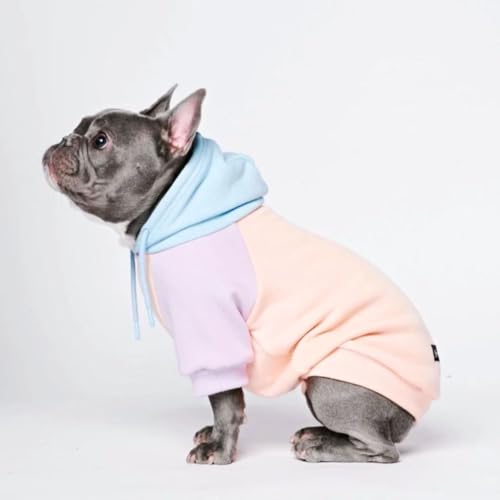 Spark Paws Dog Hoodie Premium Dog Sweater for Small Medium and Large Dogs Warm Outfits for French Bulldogs Pitbull Puppy Winter Jacket Alternative Cotton Candy XL - Image 1