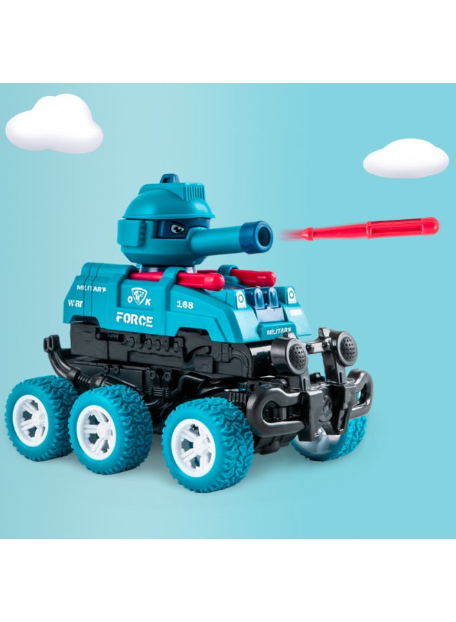 Can Fire Bullets Tank Car Inertial Impact Collision Transformation Toys Tank Children's Toys Wholesale 