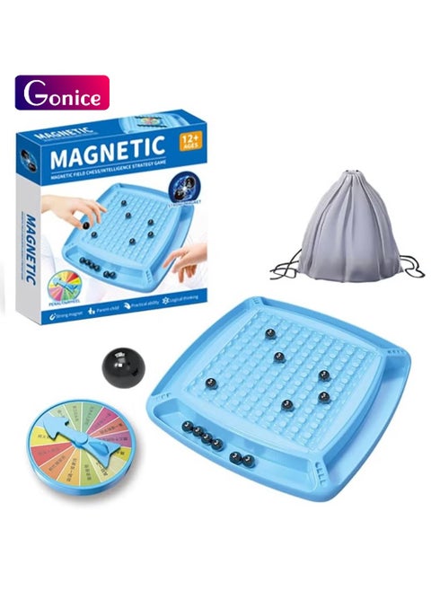 Magnetic Chess Game Set, Magnet Game with Punishment Wheel, Magnetic Chess Game, Magnetic Stones Game, Parent-Child Interactive Desktop Game Toys