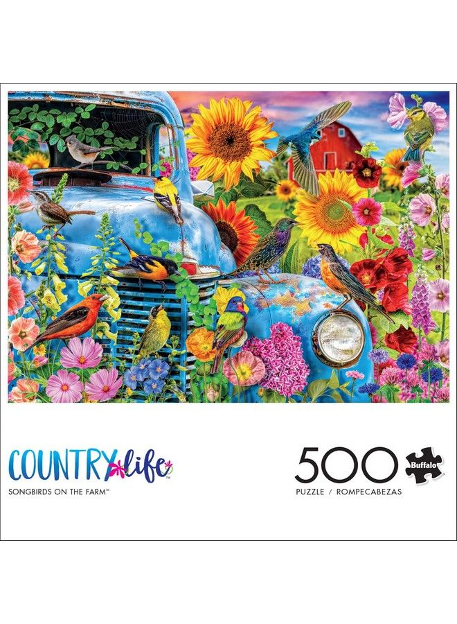 Buffalo Games Country Life Songbirds On The Farm 500 Piece Jigsaw Puzzle - Image 3
