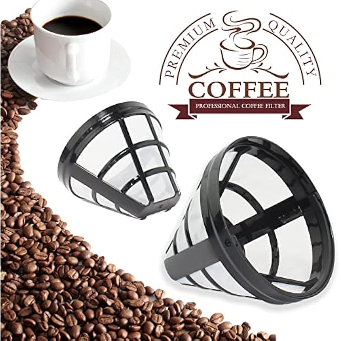 MAKINGTEC Reusable Coffee Filters 4 Pack Coffee Machine Basket Cone Filters Nylon Filters For CuisinartNinja Coffee Machine Filters And Brewers Bpa Free For Most 812 Cup Coffee Machine - Image 5