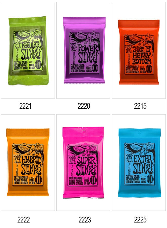 Ernie Ball 2215 Skinny Top Heavy Bottom Slinky Nickel Wound Electric Guitar Strings 10-52 - Image 3