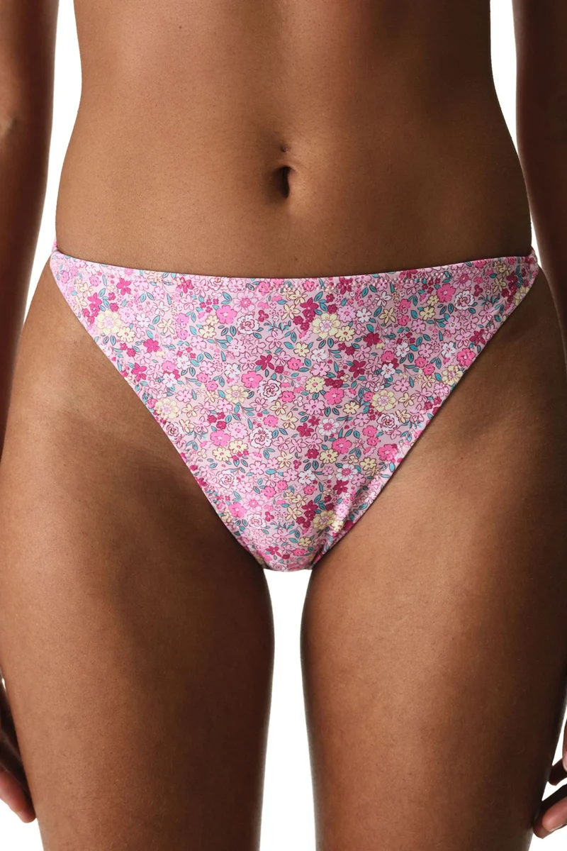 بنتي PENTI Amira Side Frilled Floral Pattern Low Waist Bikini Bottoms