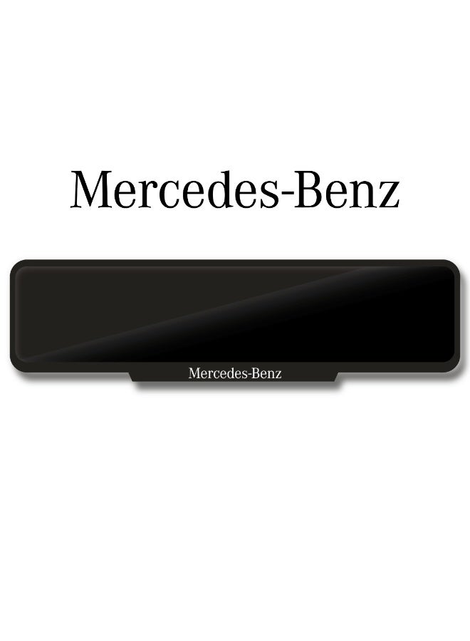 DXBSTAMPS Mercedes-Benz Number Plate Frame – Elegant Glossy Black Finish – Easy Installation – Long Size – Sporty Look for Luxury Cars  - Image 1