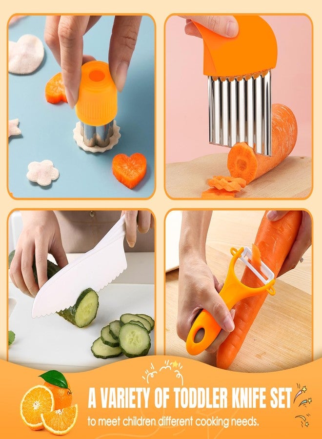 Suhctuptx 37PCS Kids Cooking Sets Real, Kids Cooking and Baking Set with Storage Case Timer Kid Safe Knives Cutting Board, Toddler Real Kitchen Accessories, Birthday Gifts for Girls Boys Age 3 - 8 - Image 4