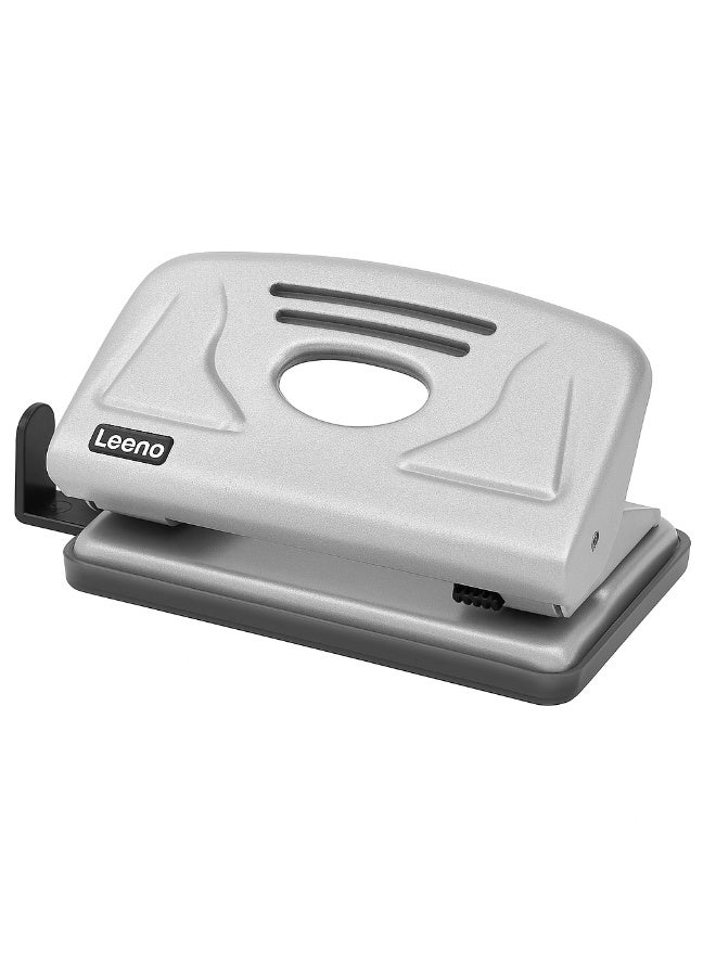 لينو خرامة ورق معدنية فاخرة H-10 – خرامة ثقب مزدوجة للأوراق A4 وA5 بهيكل معدني كامل وقاعدة غير قابلة للانزلاق ومناسبة للمكتب والمدرسة - Image 1