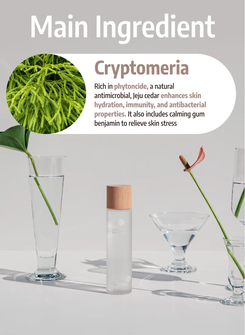 rootree Cryptherapy Revital Toner - Korean Skin Care, Revitalising Facial Care, Hydrating and Nourishing Toner, Vegan & Cruelty Free