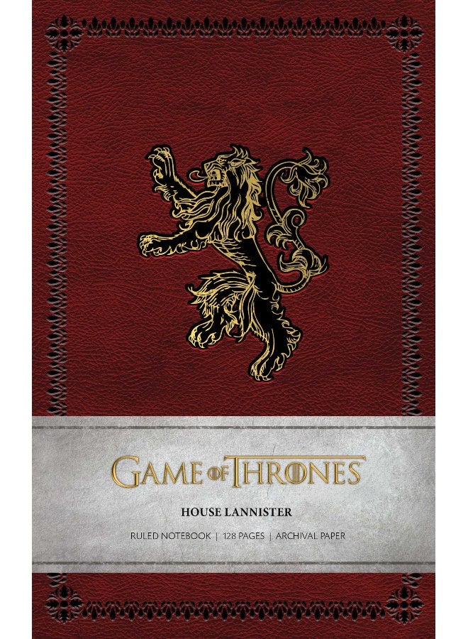 Game Of Thrones: House Lannister Ruled Notebook