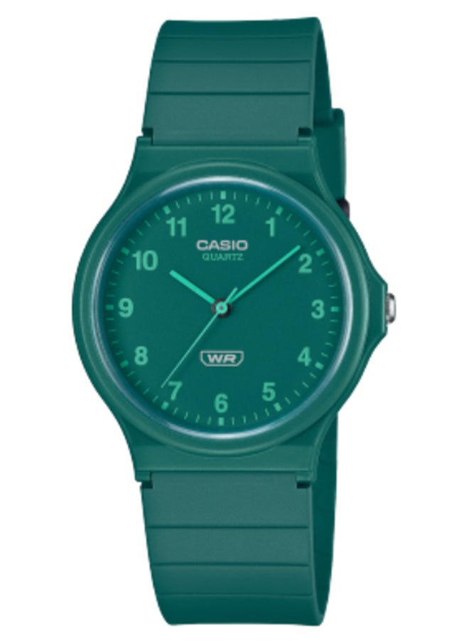 CASIO - Analog Resin Band Round  Shape  Wrist Watch MQ-24B-3BDF - Image 1