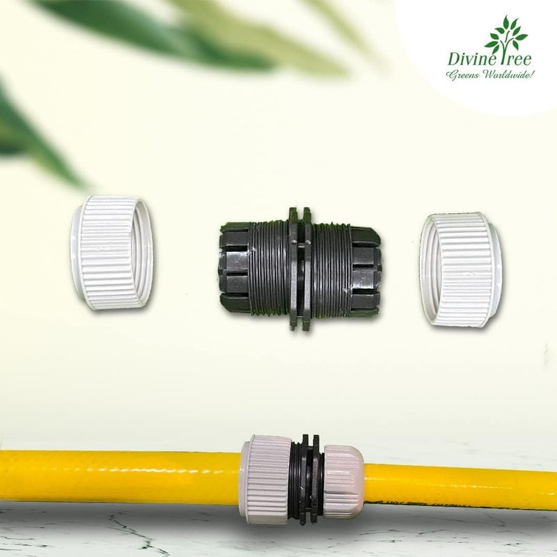 DIVINE TREE 3/4 Inch To 3/4 Inch Garden Water Hose Connector Pipe To Pipe Quick Connectors Joining Mender Pipe Fitting Joiner Connector - Image 3
