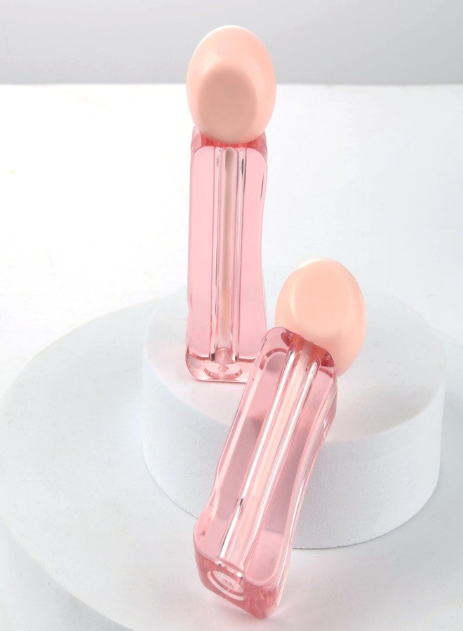 COSIDEA 20pcs Cute irregularly shaped 3ml 0.1oz Rose Empty lip gloss tubes with wand Pink Lipgloss tube containers for lip oil packing - Image 3