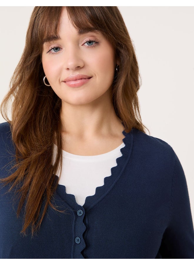 Samoon Wavy Edges Cardigan - Image 4