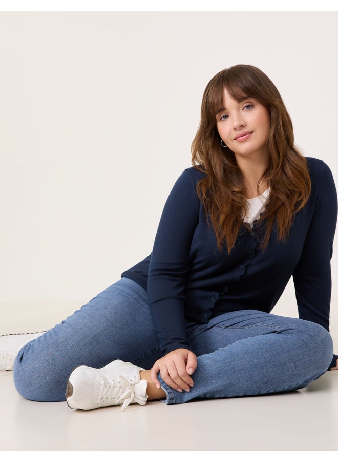 Samoon Wavy Edges Cardigan - Image 5