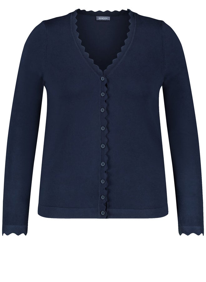 Samoon Wavy Edges Cardigan - Image 2