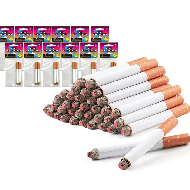 CLESEN Fake Cigarettes,3.25 Inch Fake Puff Cigarettes(Pack of 24),Blow Smoke, Faux Cigs with a Realistic Look Durable/Realistic - Ideal For Themed Parties/Theatrical Performances - Image 1