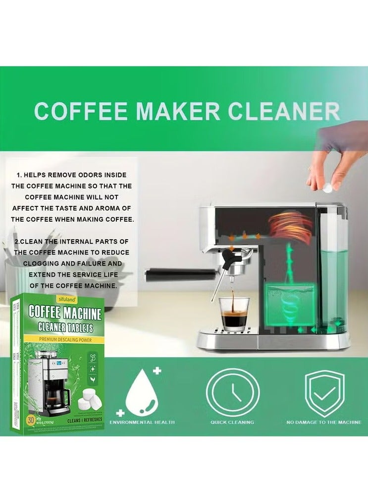 حياة كومفورت 30 عبوة من أقراص تنظيف الإسبريسو، مزيل ترسبات عالمي لآلات الإسبريسو، أقراص تنظيف آلات القهوة، أقراص لإزالة الترسبات وتنظيف أواني القهوة والآلات - Image 5