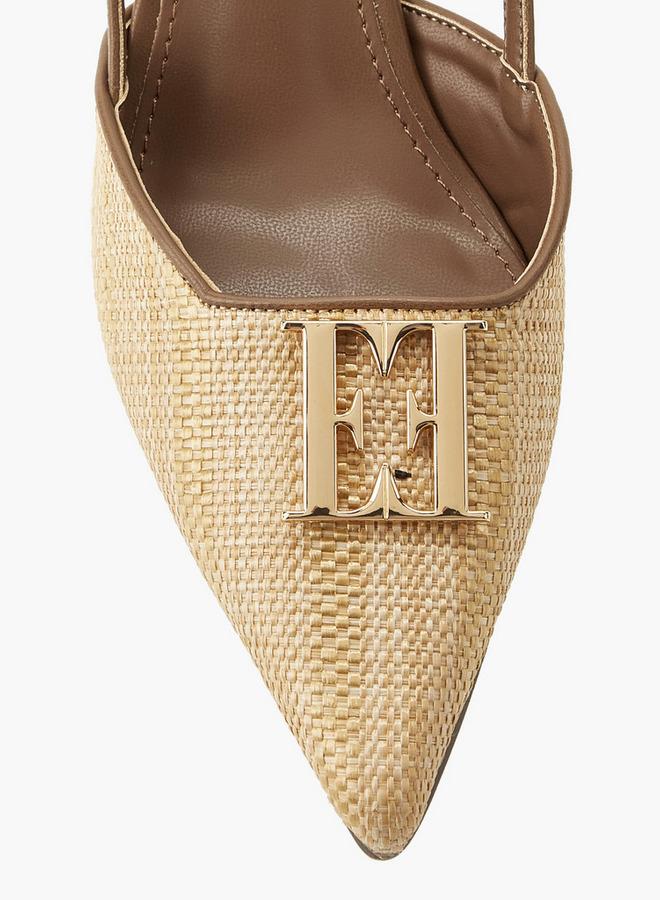 ELLE Women Textured Stiletto Heel Shoes - Image 4