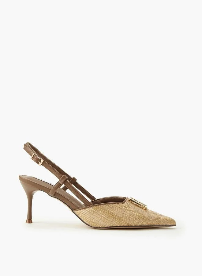 Elle Women Textured Stiletto Heel Shoes