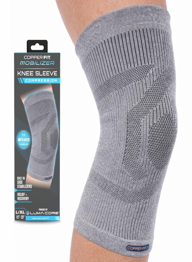 Copper Fit Mobilizer Knee Sleeve - ProSeries with Removable Side Stabilizers Knee Support for Advanced Recovery - Mobility, Knee Pain, Swelling, Inflammation, Circulation, Arthritis, Tendonitis (S/M) - Image 1