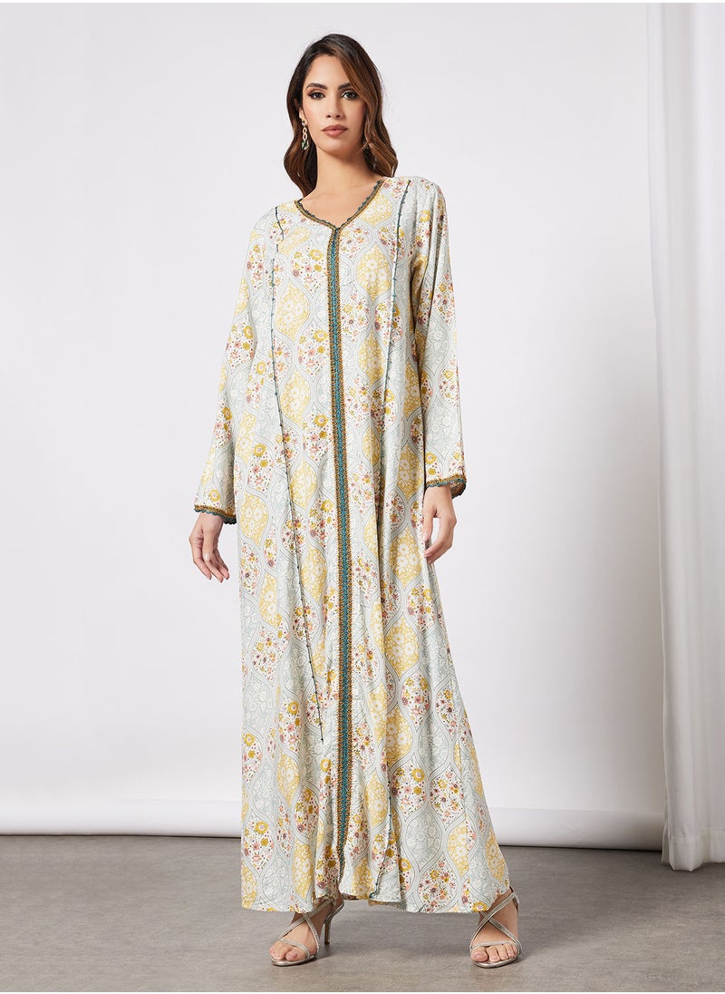 KASHKHA - All-Over Print Jalabiya - Image 1