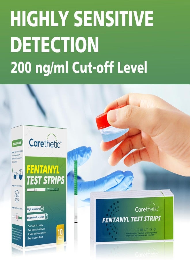 [عبوة من 10 شرائط] اختبار الفنتانيل - اختبار أمان سريع من Carethetic - Image 3