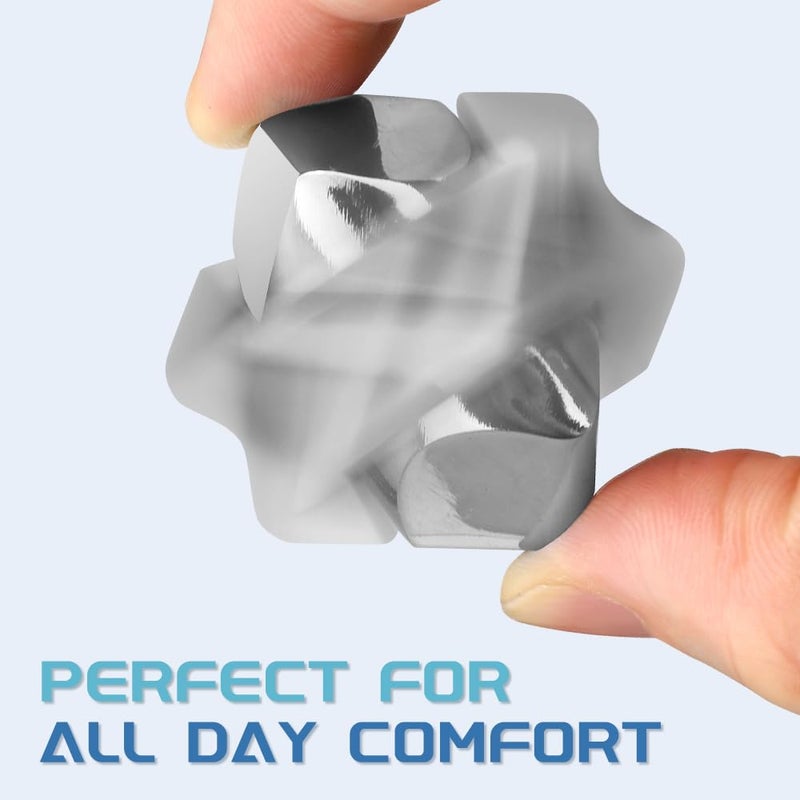 Dilabnba Infinity Fidget Spinner Toy For Kids Adults  Metal Fidget Block Figner Spinner Focus 2 In 1 Gyro For Stress Relief  Cool Mini Gadget Stuff Desk Edc Relaxing Toy(Sliver) - Image 2