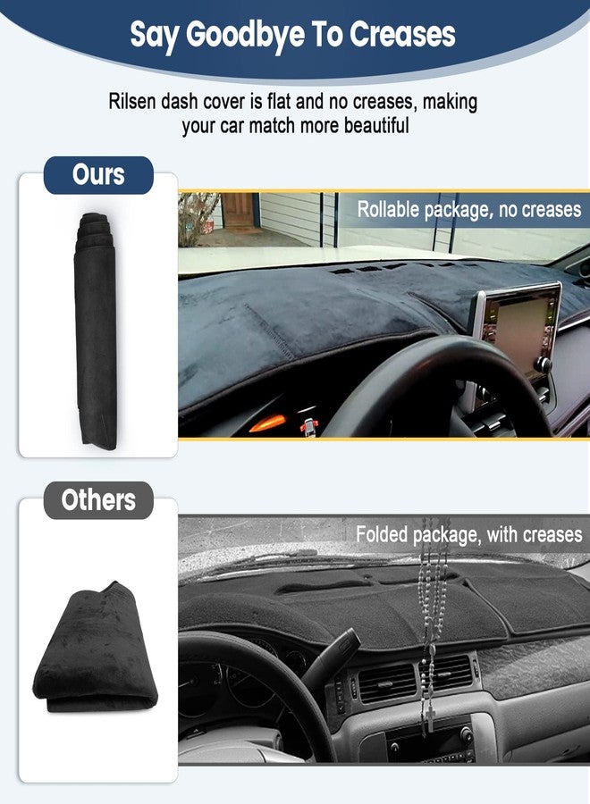 Rilsen Dashboard Cover Mat Compatible with Volkswagen VW Tiguan 2017-2022 2023 2024 Dash Cover Nonslip Dash Mat Protector Sunshade No Glare Black - Image 5