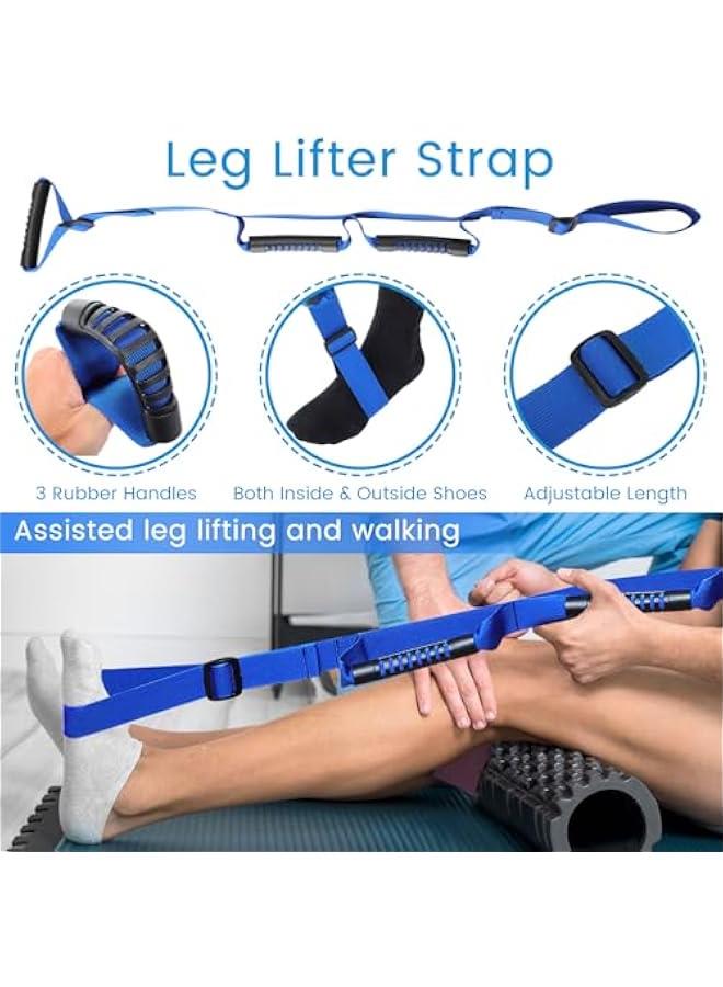 Arabest 8 Piece Hip Kit for Seniors Recovering from Total Hip Replacement Surgery: Leg Lifter, 33 Grabber Reacher Tool, Sock Aid, Long Handle Shoe Horn, Bath Sponge, 3 Telescoping Back Scratchers. - Image 4