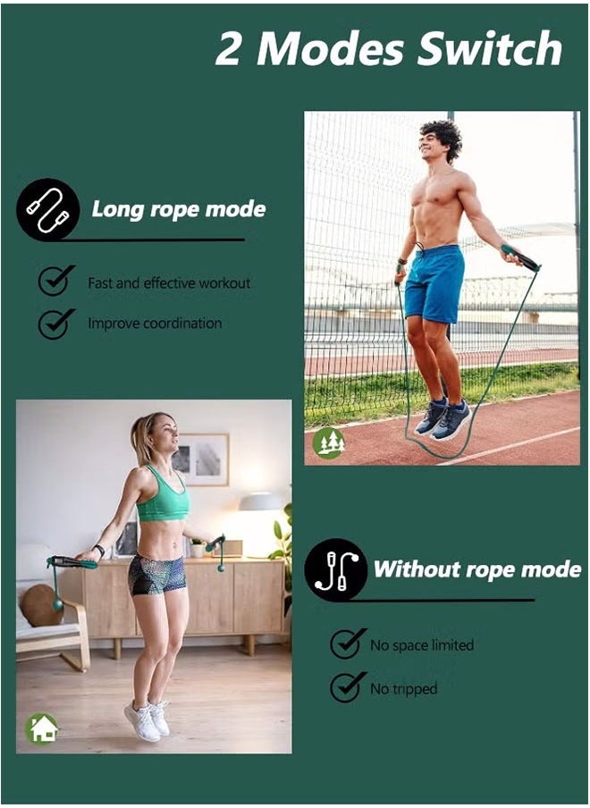 general brand Digital Jump Rope, Adjustable Counting Skipping Rope, Multimode Skipping Rope with Calories, 360° Anti-Winding, Cordless Jumping Rope for Fitness Exercise Gym  - Image 5