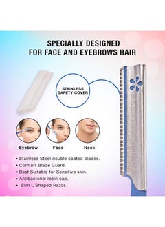 Face & Eyebrow Razor For Women ; For Safe & Pain Free Facial Hair Removal Pack Of 1 (5Pcs) ; Razor For Face Eyebrows (5) - pzsku/Z3B80FDD0B8B8826FC8C9Z/45/_/1690523504/b64a5501-7a37-4d84-85dc-78e338a04a4e