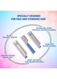 Face & Eyebrow Razor For Women ; For Safe & Pain Free Facial Hair Removal Pack Of 1 (5Pcs) ; Razor For Face Eyebrows (5) - pzsku/Z3B80FDD0B8B8826FC8C9Z/45/_/1690523507/79f546f2-a73b-441c-988f-47e1a5eaf937