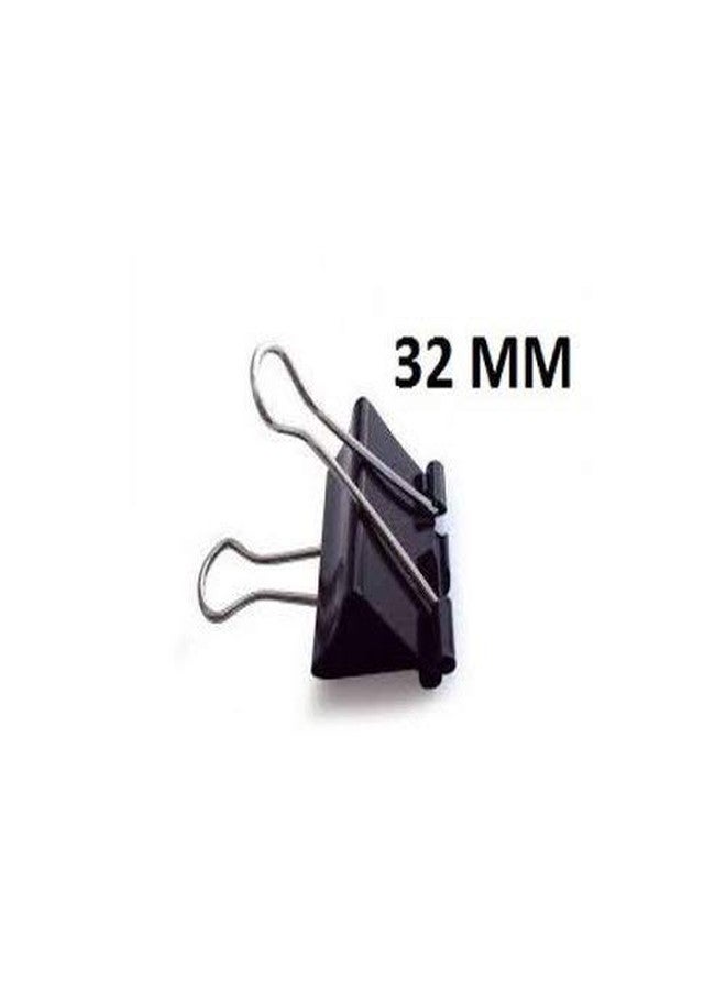 Dinojames Binder Clips Black Set of 3 Dozen (36 Pieces) Size - (32mm) - Image 2