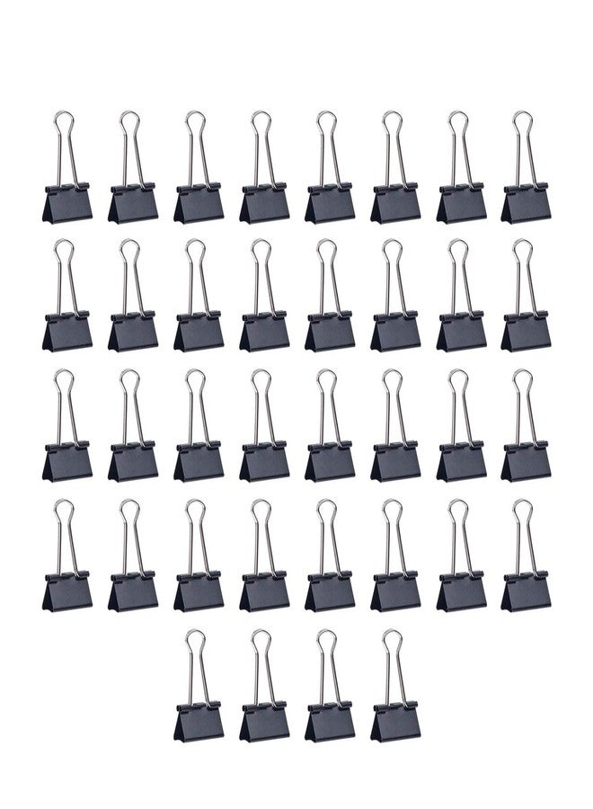 Dinojames Binder Clips Black Set of 3 Dozen (36 Pieces) Size - (32mm) - Image 1