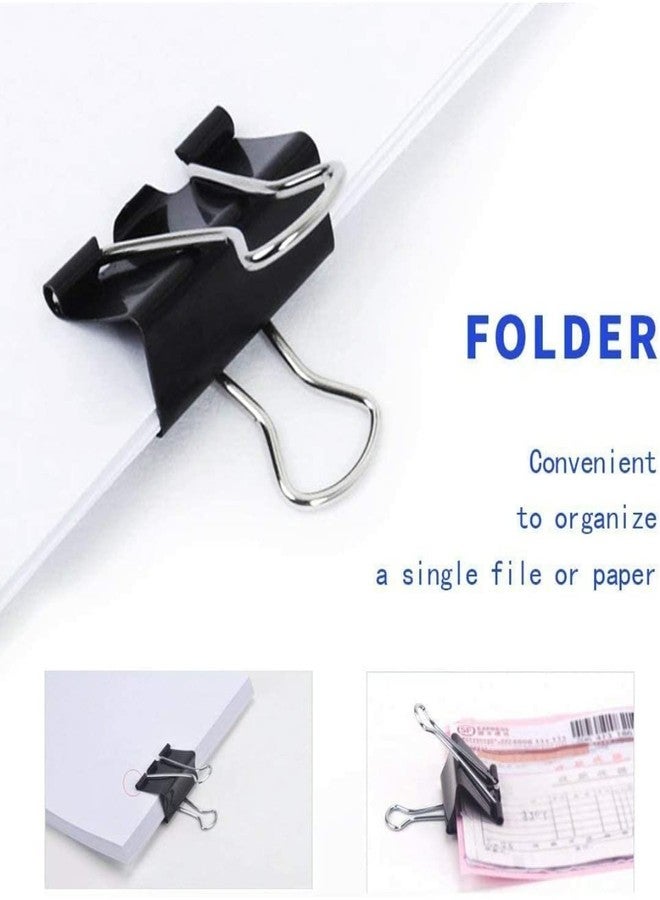 Dinojames Binder Clips Black Set of 3 Dozen (36 Pieces) Size - (32mm) - Image 3