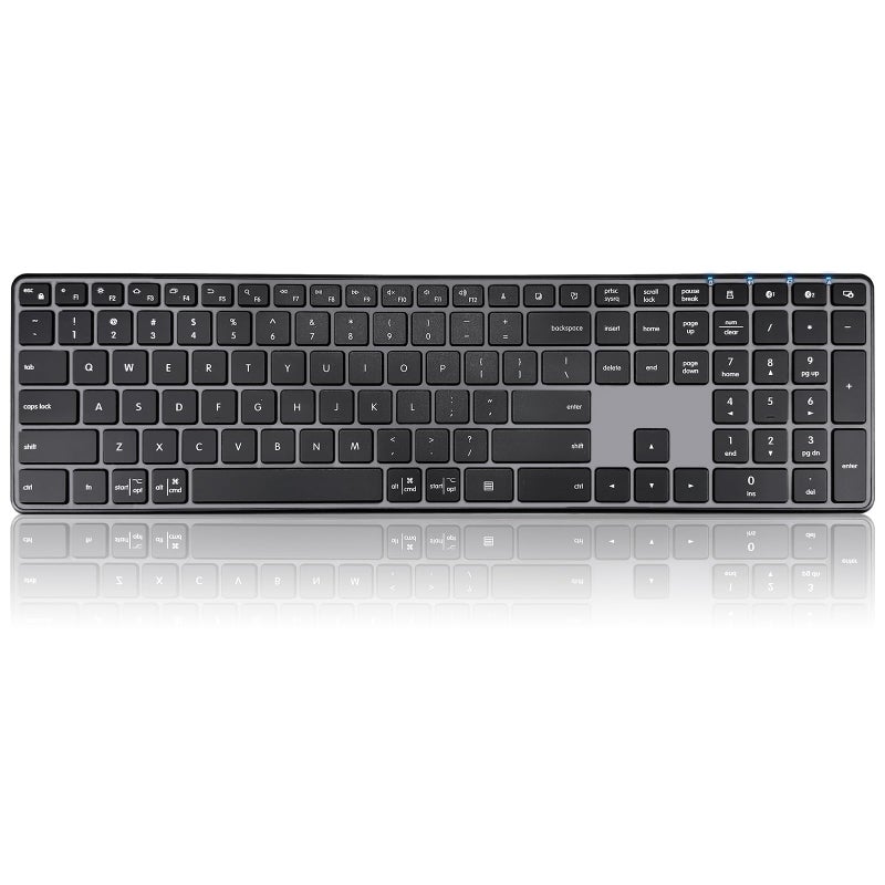 Bnnwa K925 Wireless Bluetooth Keyboard, Full Size with Number Pad, Quiet Typing, Multi-Device Connection for Windows/PC/Laptop/Phone - Image 1