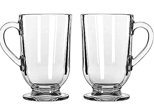 WRINGO 300 ML Coffee Mugs Footed with Handle and Colored Glass Straws Tea Cup Drinkware for BeerJuiceBeveragesGlass Cappuccino Mugs Clear Glass Latte Cups Cappuccino Coffee Mug 300 ML 2 - Image 2