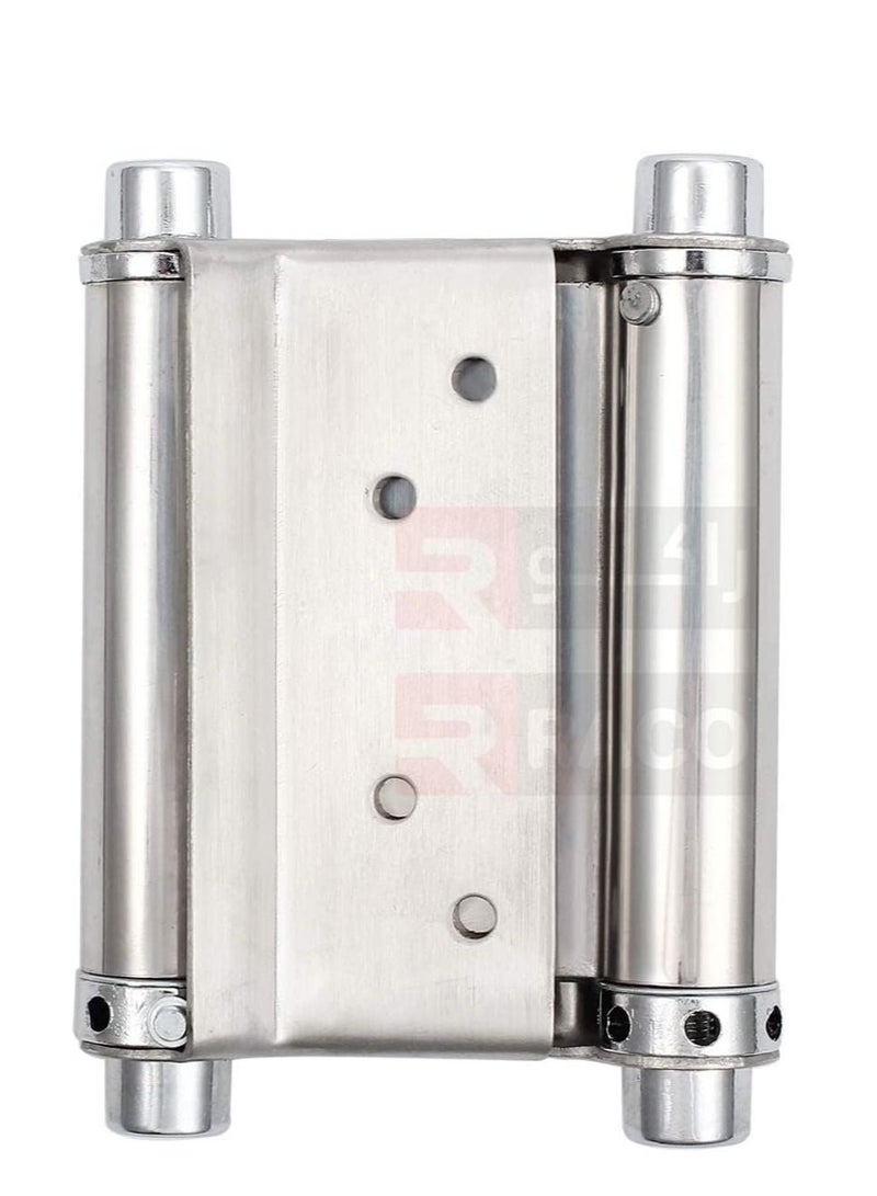 RACO RACO Double Action Spring Door Hinge Self-Closing Automatic Door Hinges, Stainless Steel Door Hinge for Door Cabinet, Restaurant, Kitchen etc Pack of 1Pair - Image 4
