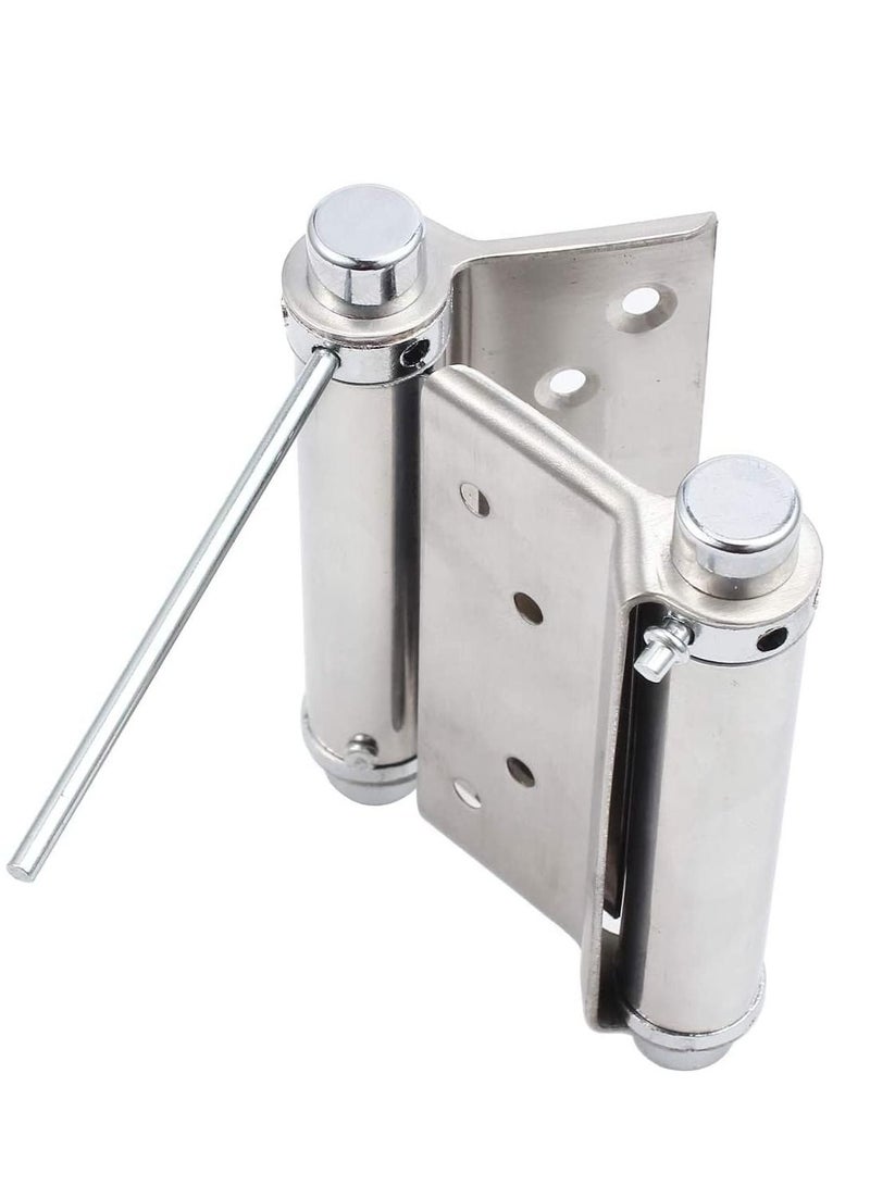RACO RACO Double Action Spring Door Hinge Self-Closing Automatic Door Hinges, Stainless Steel Door Hinge for Door Cabinet, Restaurant, Kitchen etc Pack of 1Pair - Image 1