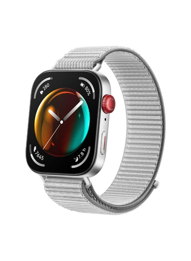 هواوي HUAWEI WATCH FIT 3، شاشة AMOLED 1.82 بوصة، تصميم رقيق جداً، إدارة اللياقة البدنية الشاملة، إدارة الصحة الشاملة، عمر البطارية الدائم، متوافق مع نظام التشغيل iOS و Android - Image 1