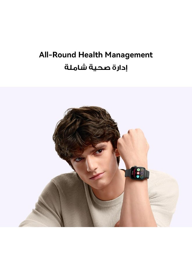 هواوي HUAWEI WATCH FIT 3، شاشة AMOLED 1.82 بوصة، تصميم رقيق جداً، إدارة اللياقة البدنية الشاملة، إدارة الصحة الشاملة، عمر البطارية الدائم، متوافق مع نظام التشغيل iOS و Android - Image 5