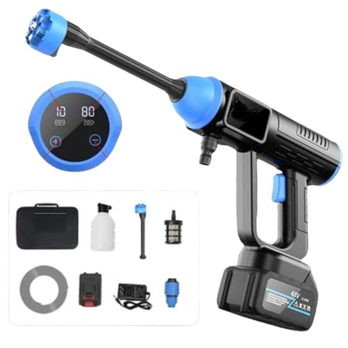 Shrevi Electric Pressure Washer Gun High Pressure Car Cleaner Handheld Power Cleaner Water Gun for Car Wall Floor Window Cleaning 6 in 1 Nozzle car Washer Gun - Image 1