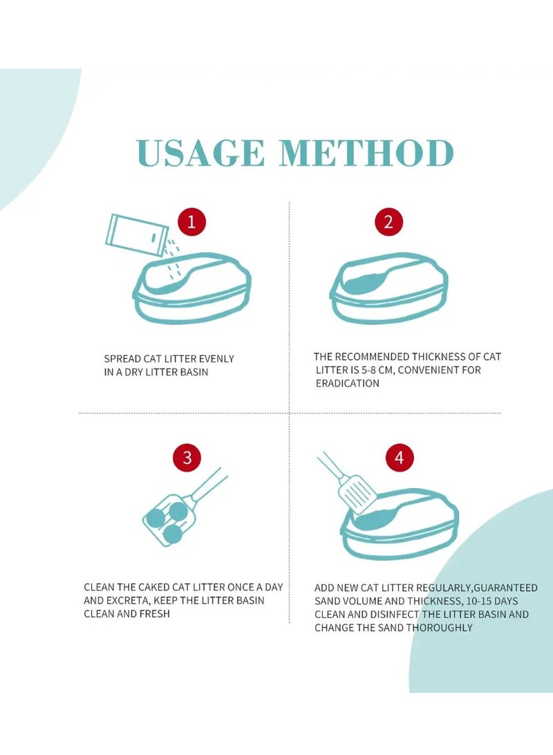 Bioline Combo Offer-Bioline Tofu Cat Litter 7L - Aquatic Bloom Fragrance+Moderna Cat Litter Scoop - Image 3